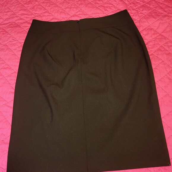Banana Republic Wool Blend Pencil Skirt NWT Size 10 Black Lined Office Classic - Picture 6 of 6